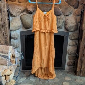 Luxology High-Low Orange Dress